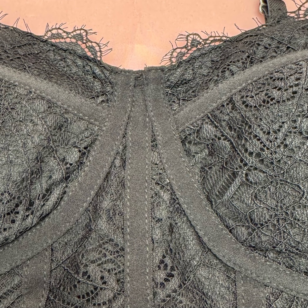 Madden NYC Black Lace Bustier – Size L (11–13) – NWT, Wireless - Picture 2 of 15